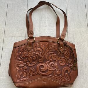 B.O.C. Born Concept Brown Embossed Botanica Purse